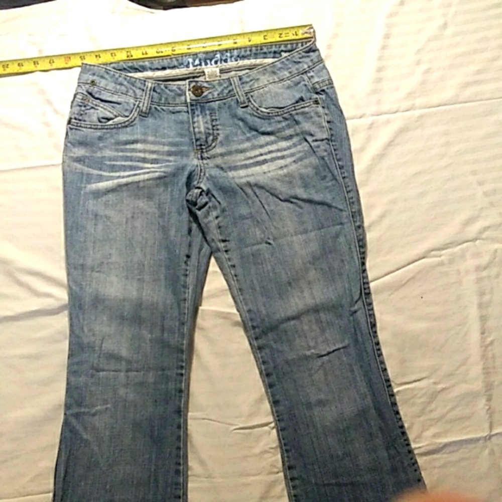 Mudd Juniors size 7 Bootcut Blue Jeans